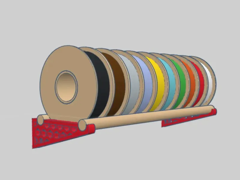 Spool wall rack