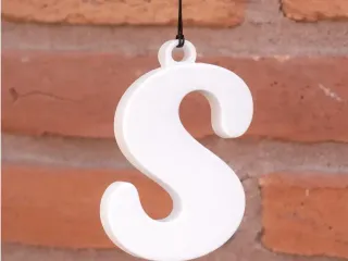 Letter S Keychain