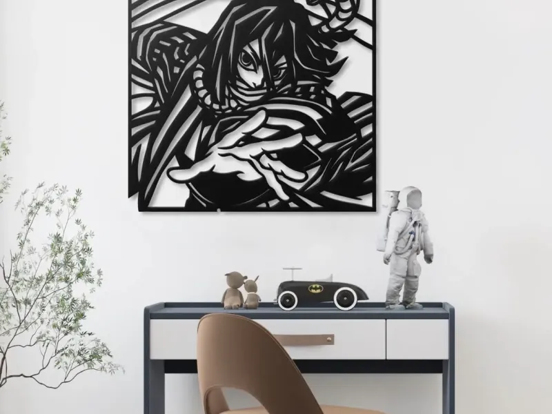 🐍⚔️ OBANAI WALL ART 2D – DEMON SLAYER