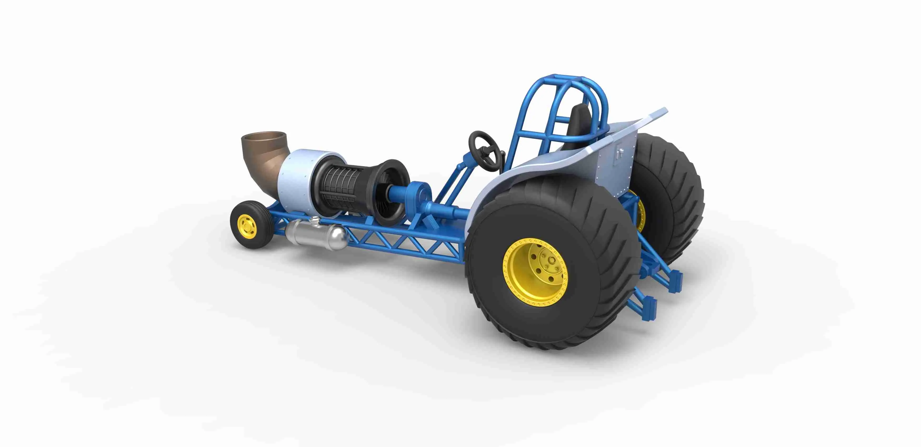 Mini trekker met straalmotor V2 Schaal 1:25