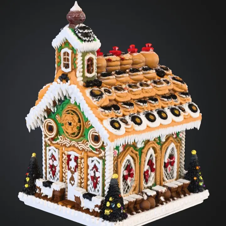 Gingerbread House Joy Village decor