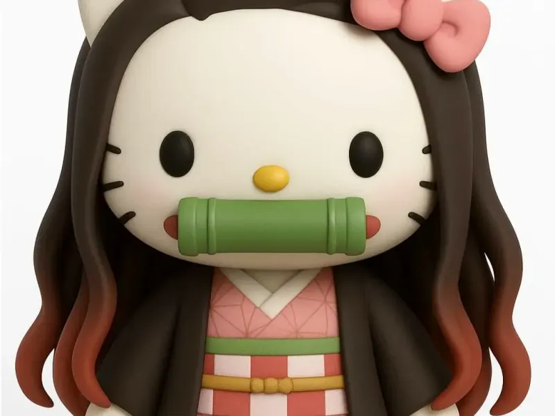Hello Kitty Nezuko Cosplay