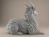 3D Dragon Sculpture Model for Home Decor - STL File-5