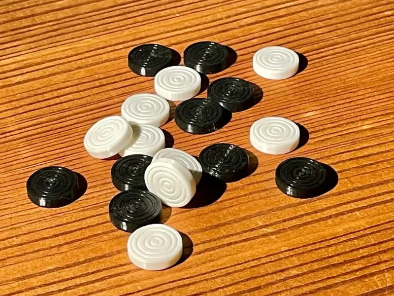Pièces de jeu de moulin - Pions du jeu des neuf hommes