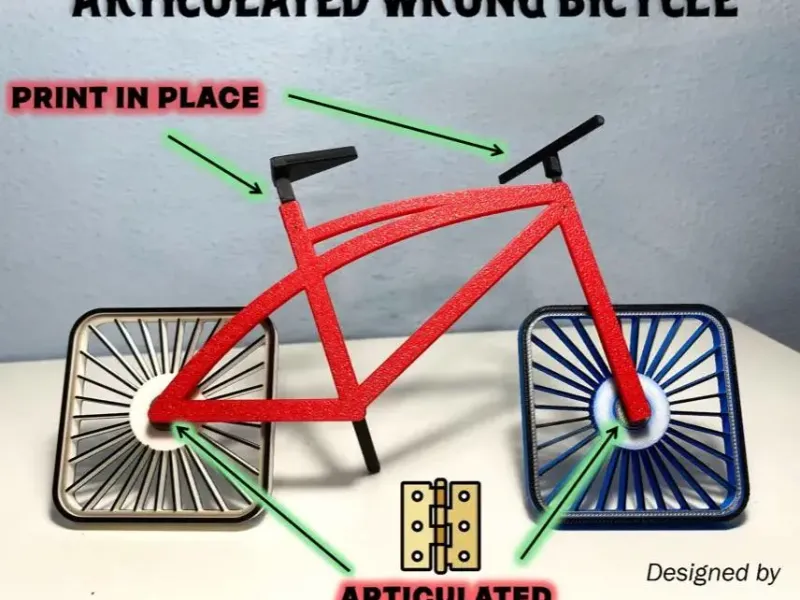 Lustiges Gelenkfahrrad
