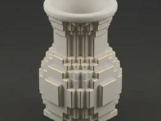 geometric vase