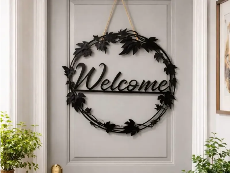 Ghirlanda di benvenuto per porta