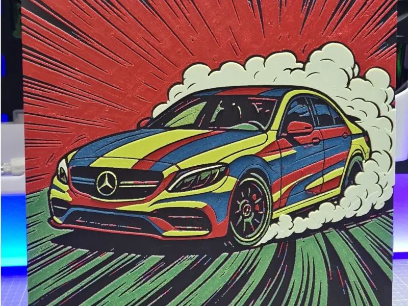 Mercedes Drift - 5 Colors - Hueforge 200x200