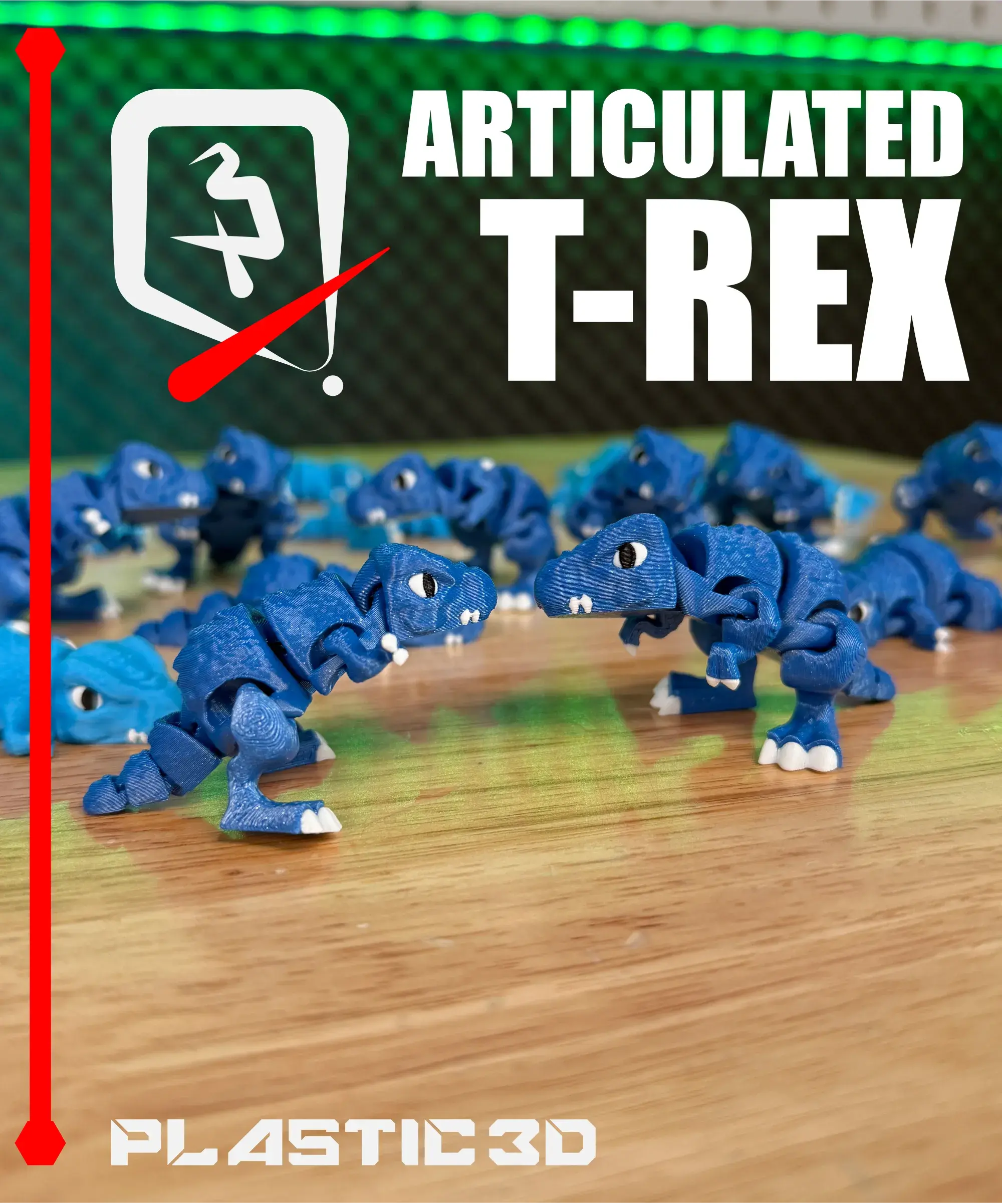 3D Printer Files | 3MF File | Articulated T-Rex — The Desk-Top Predator ...