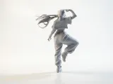 Lady Dancer Figurine Female Figure 3D Printable-1