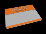 HELLO NAME IS - Blank tag-0