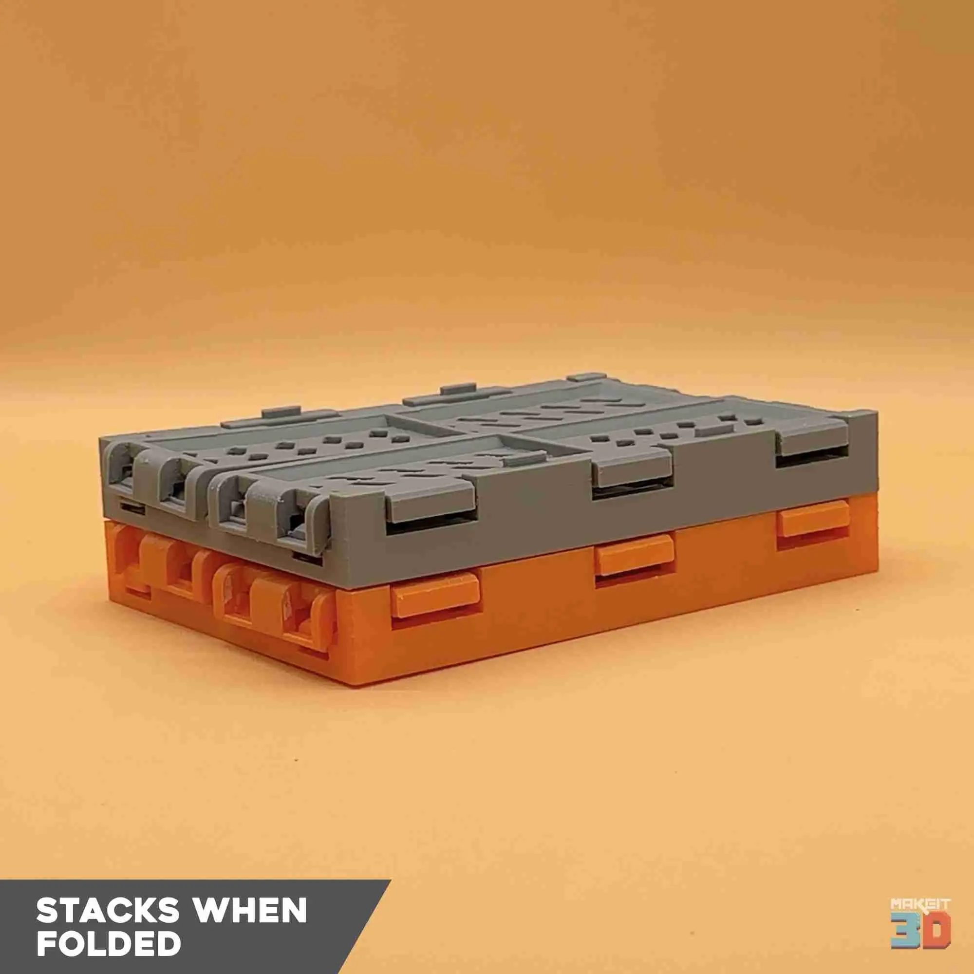 3D Printable Foldable Storage Crate STL Files