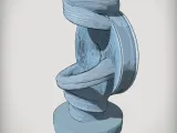Decoration Sound Sculpture Model Abstract Wave-8
