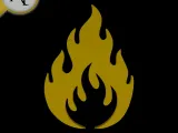 Simple Flame Symbol - 2D Art-0