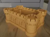 Castle Planter container STL for 3D print-2