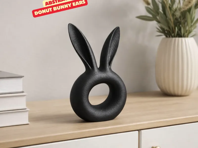 ABSTRACT DONUT BUNNY EARS 🐰🖤 - EASTERDECOR