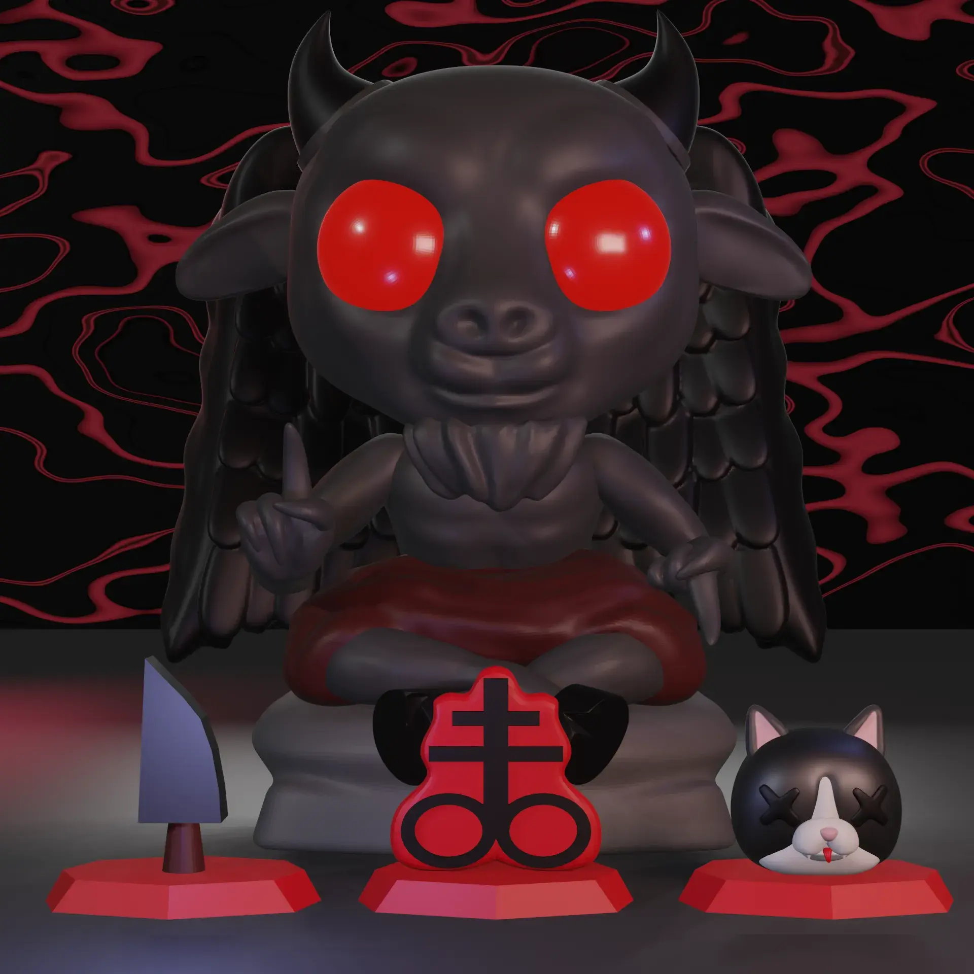TBOI - The Binding Of Isaac Baphomet | Chibi/Kawaii Bahpomet