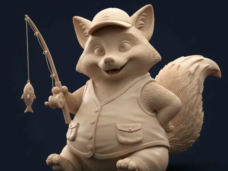 Guaxinim pescador -movie hoppers