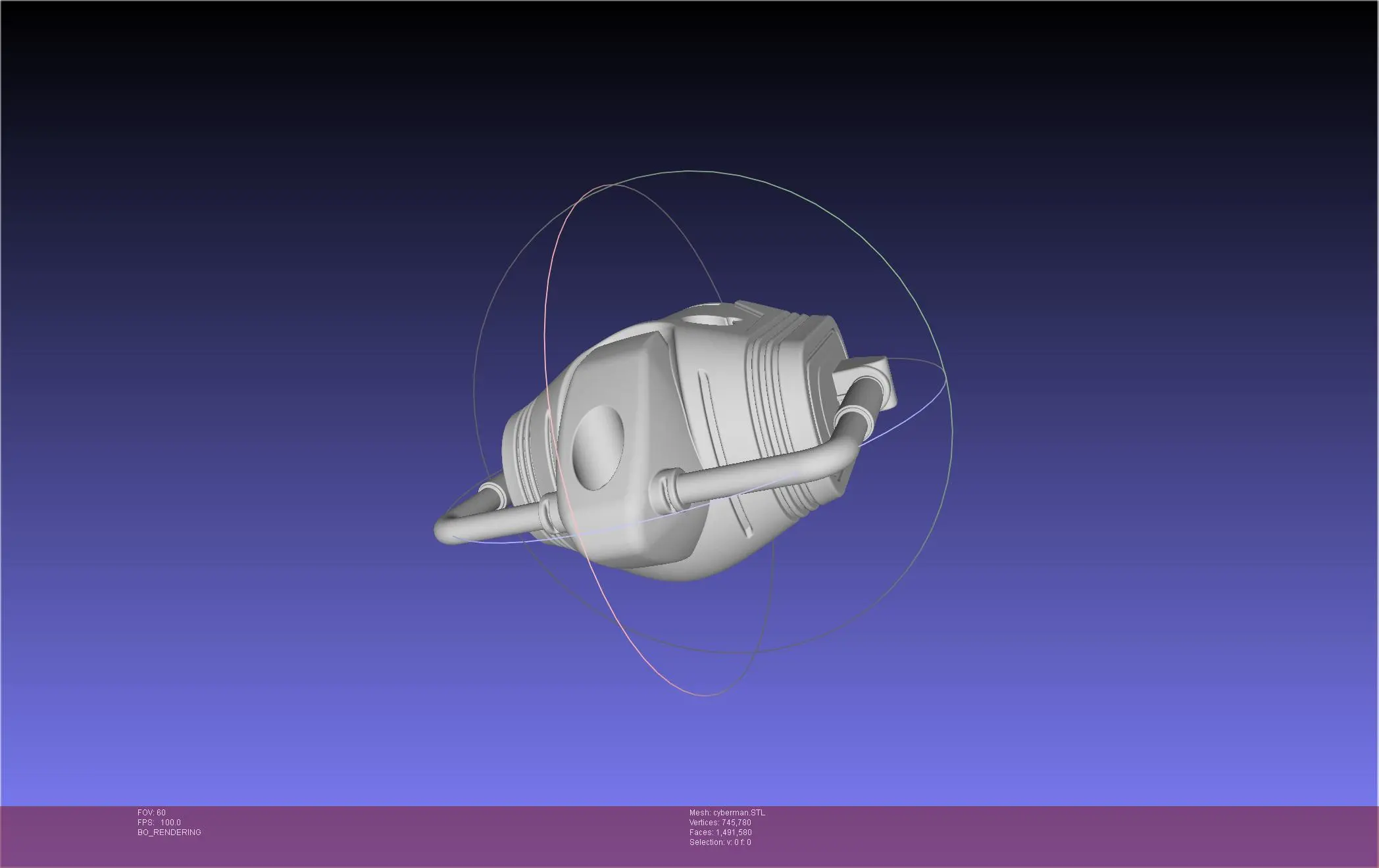 Doctor Who Cyberman Helmet