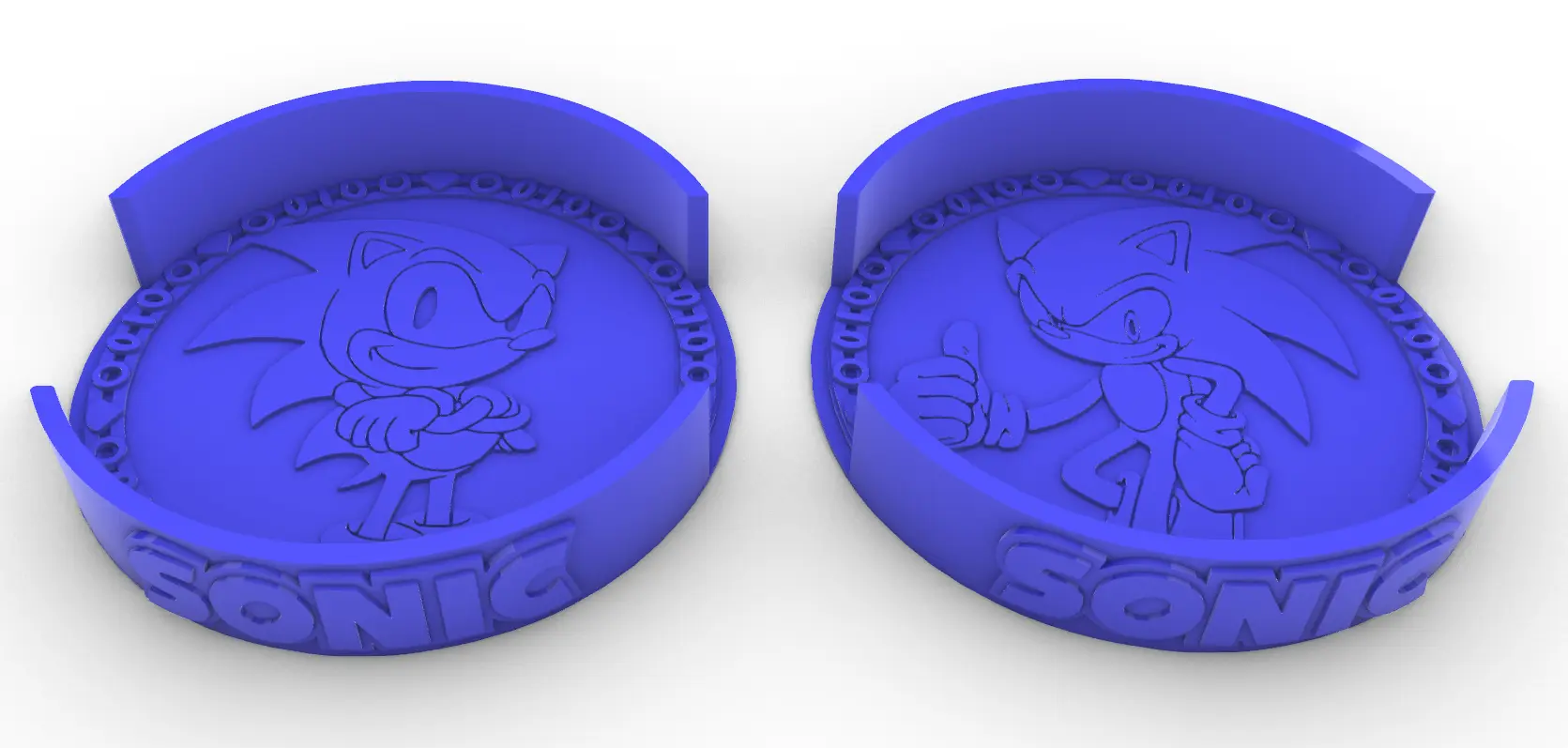 12 SONIC THE HEADGEHOG COASTERS & COASTER HOLDERS!