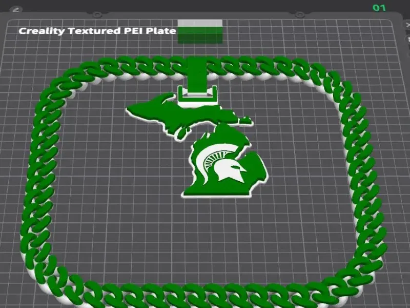 Michigan Spartans Big Chain