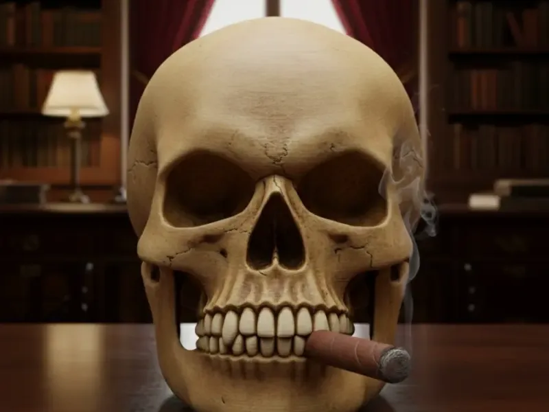 SMOKING SKULL.