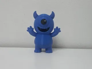 One-Eyed Monster with Horns Holiday Toy