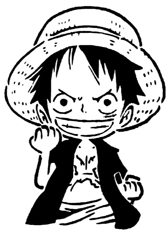 Monkey D. Luffy stencil 4 | 3D models download | Creality Cloud