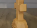 Easter Cross He is Risen STL 3D Print Model-3
