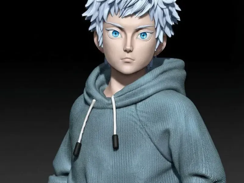 Kid Gojo Satoru - Jujutsu Kaisen - STL bereit für den 3D-Druck