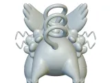 Pokemon Purugly #432 - Ready for 3D Printing!-2