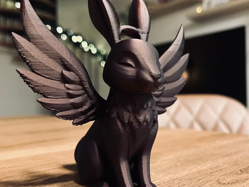 Angel bunny Christmas tree ornament