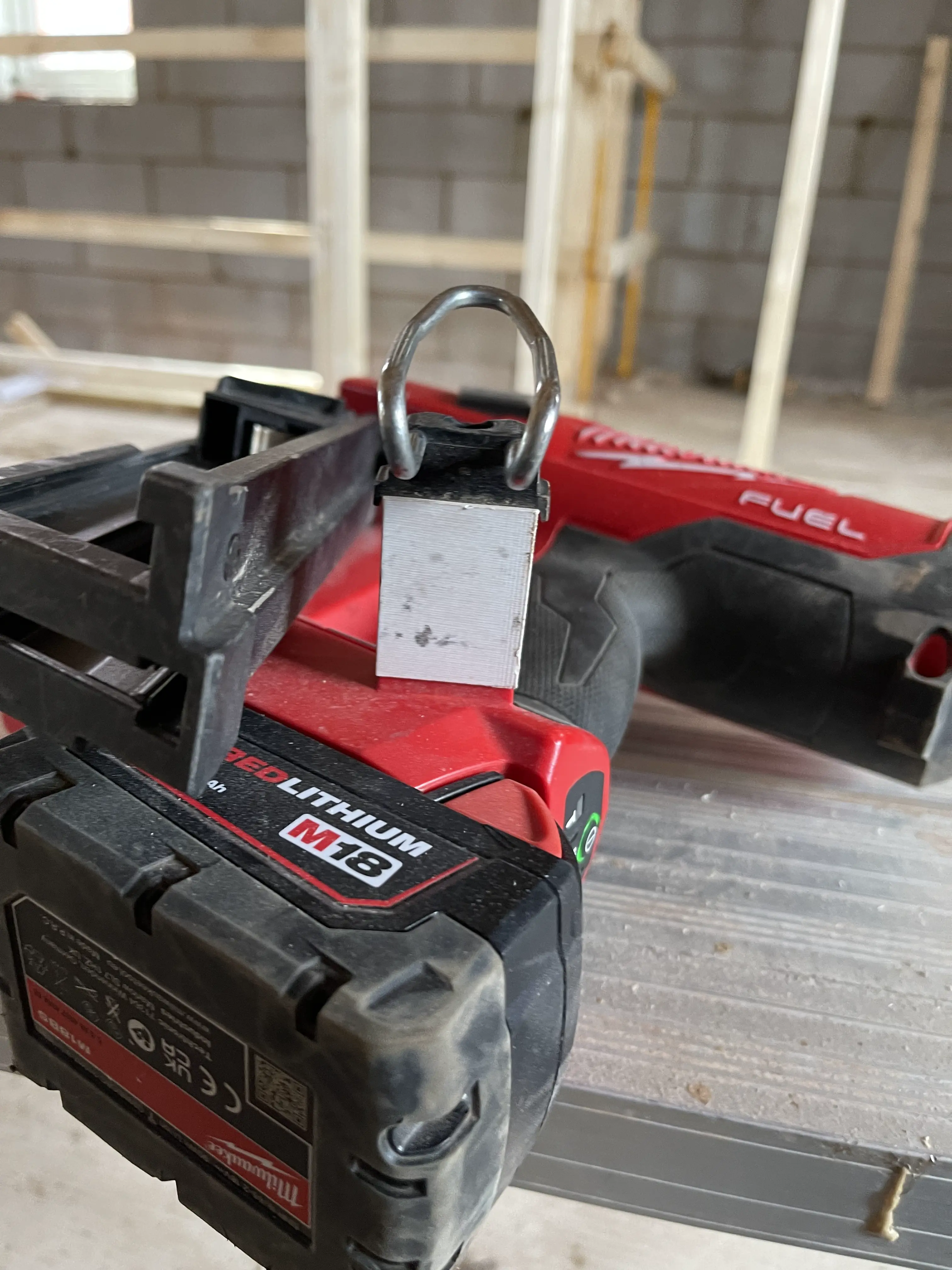 Milwaukee m18 fuel nail gun belt hook extension