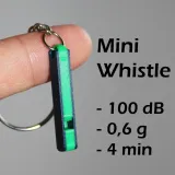 Ultra Compact Mini Whistle 100 dB on your Keychain