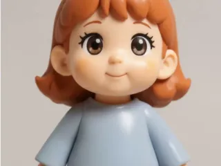 Cute Girl Mini Figure - Cute Doll Model
