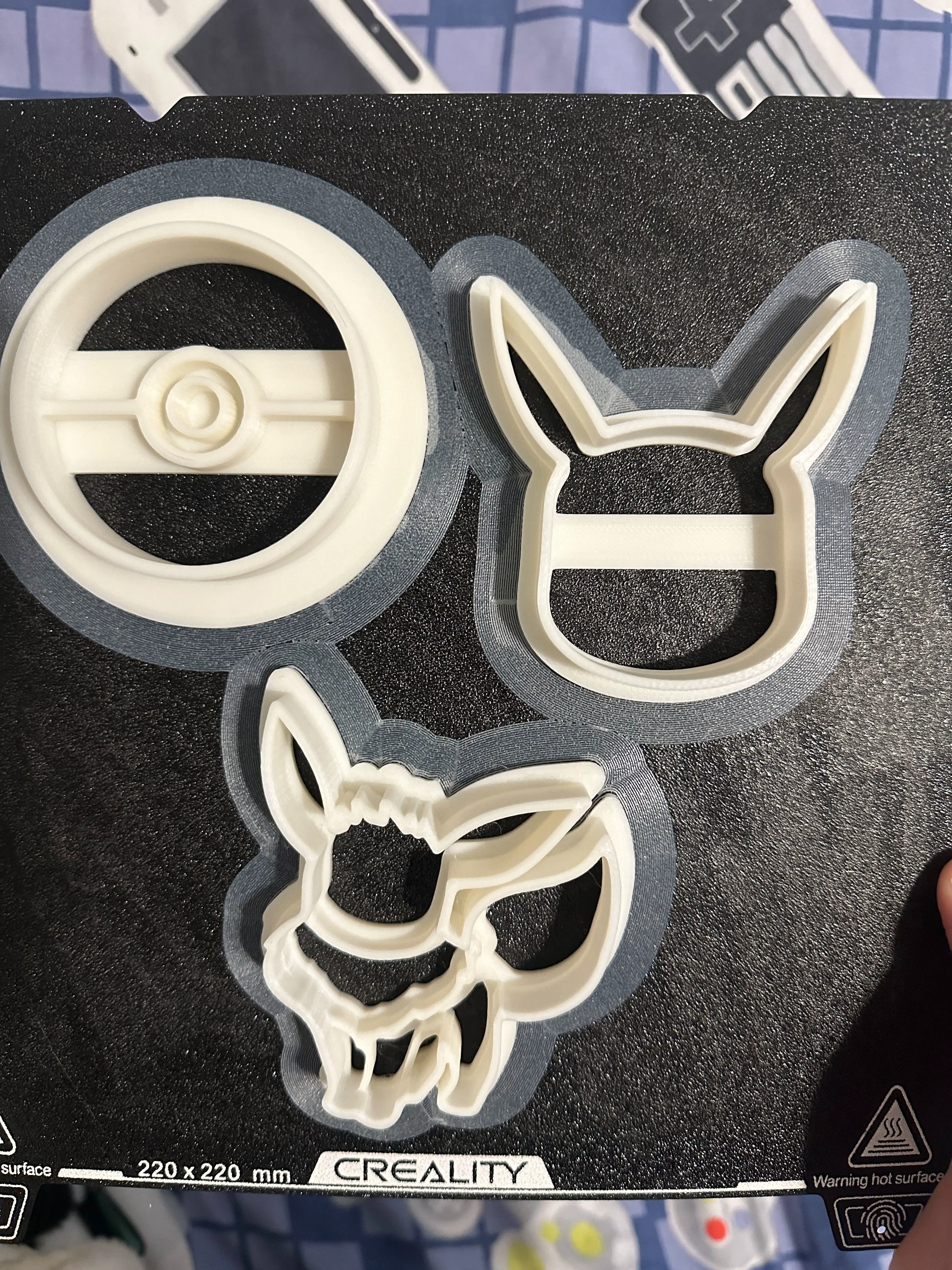 Pokemon Kurabiye Kalıpları Seti - Pokeball, Pikachu, Eevee