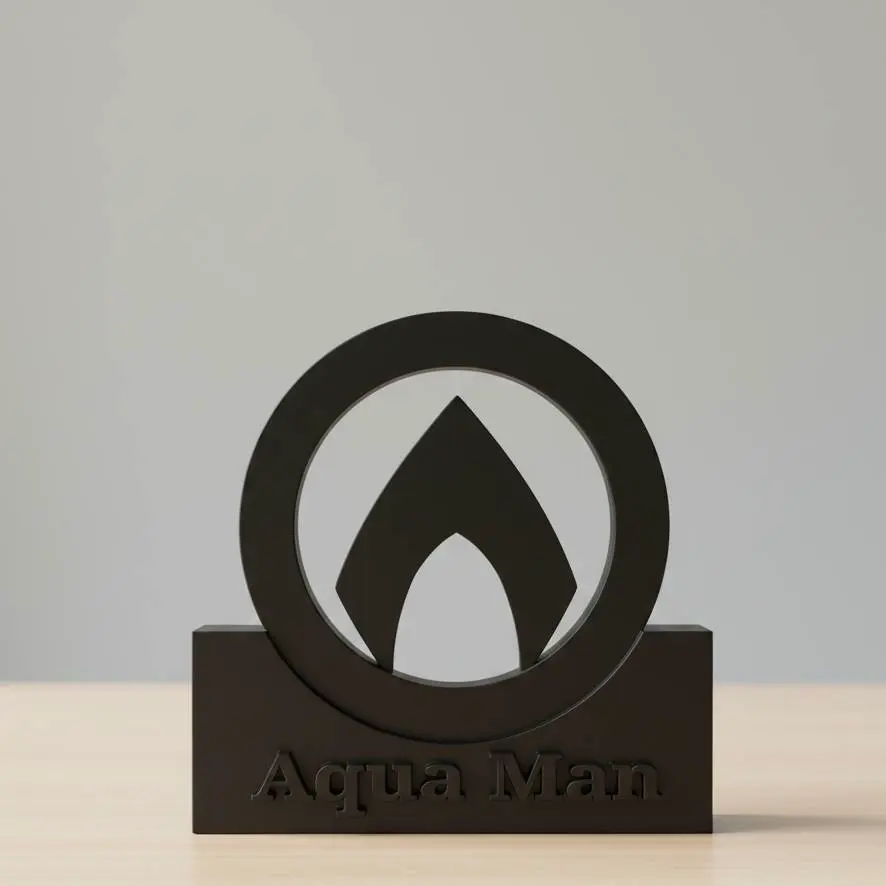 Aqua Man Desk Plaque