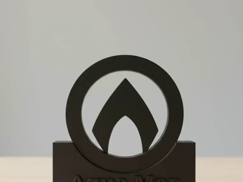 Aqua Man Desk Plaque