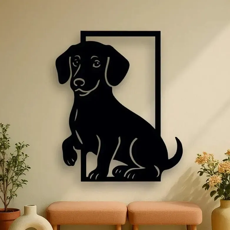 Petit chiot décoration mural