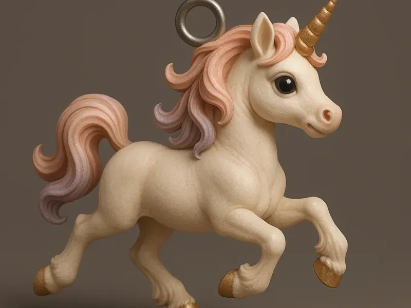 Unicorn keychain 