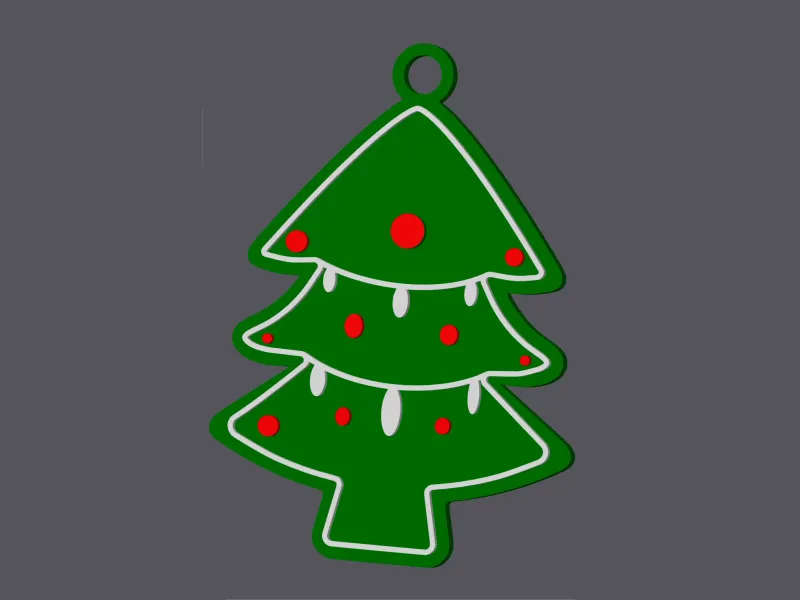 Gingerbread Christmas Tree - Earring & Pendant