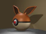 Eevee Pokemon - Pokeball Articulable-3