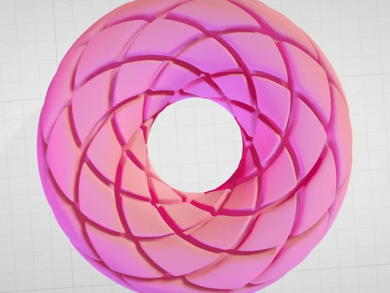 Aether Spiral Torus | Rodin Coil Torus STL File 139mm x 48mm