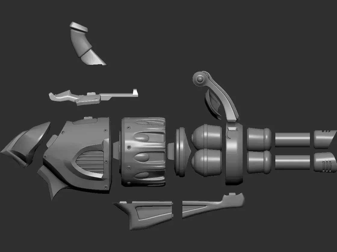 Jinx PowPow Minigun - REAL SIZE COSPLAY FILE