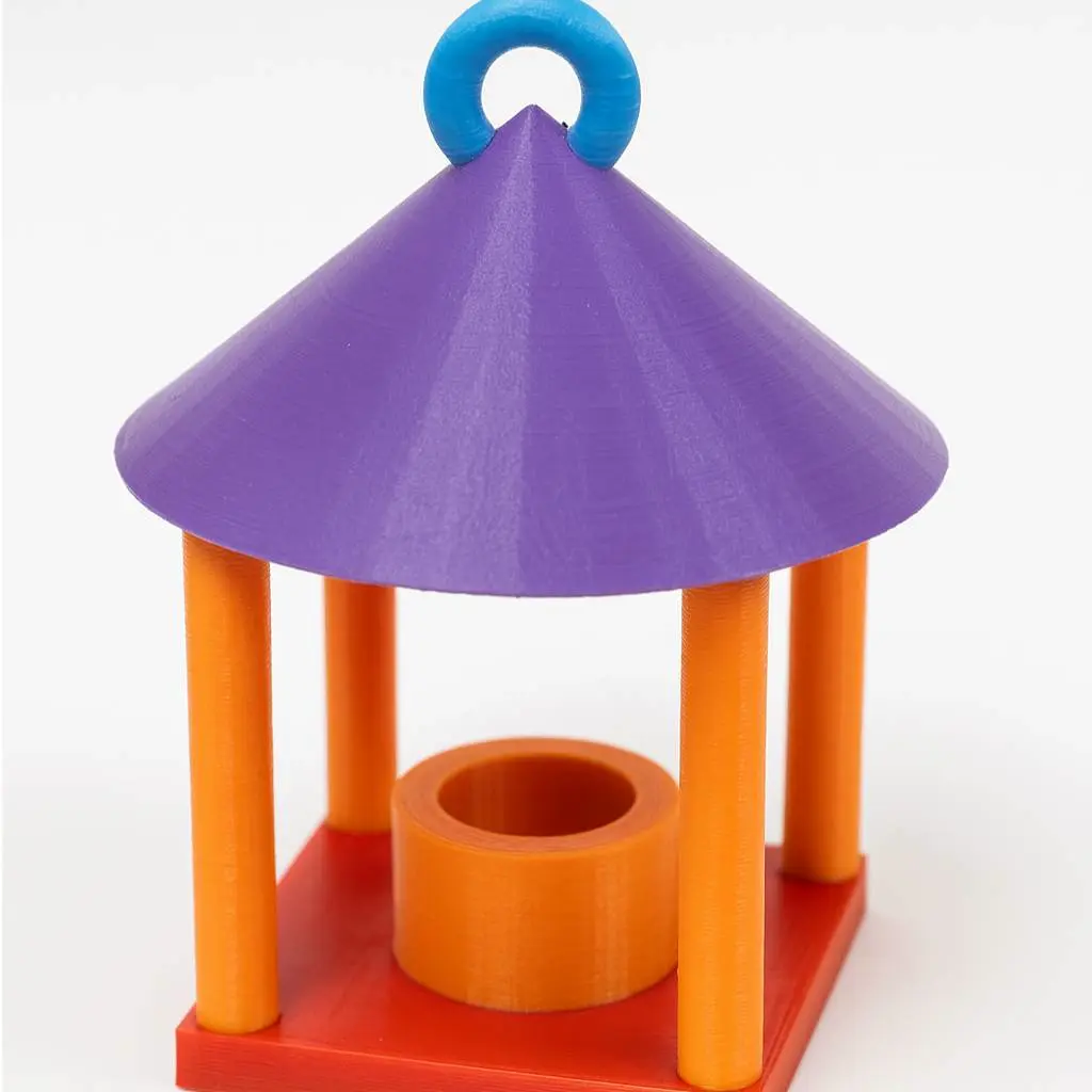 Bird House with Mini water and Feeder