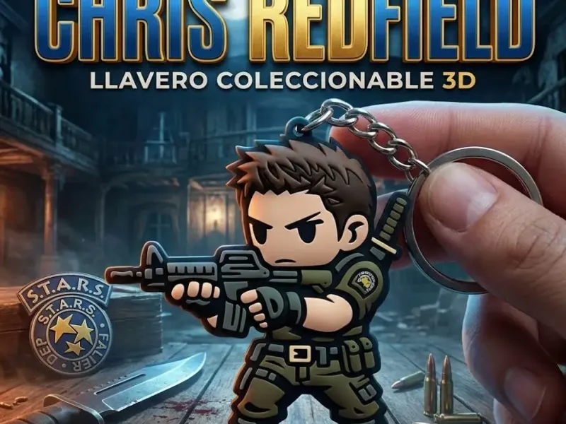 Chris Redfield 4 Llavero colores!