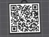 Rickroll QR code Keychain-1