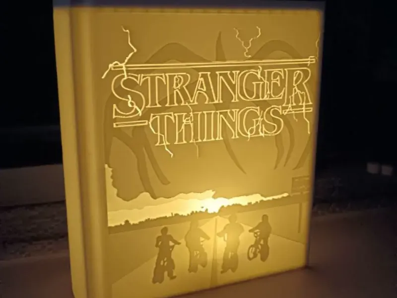 BOOKLAMP STRANGER THINGS CANDLE TEA LED