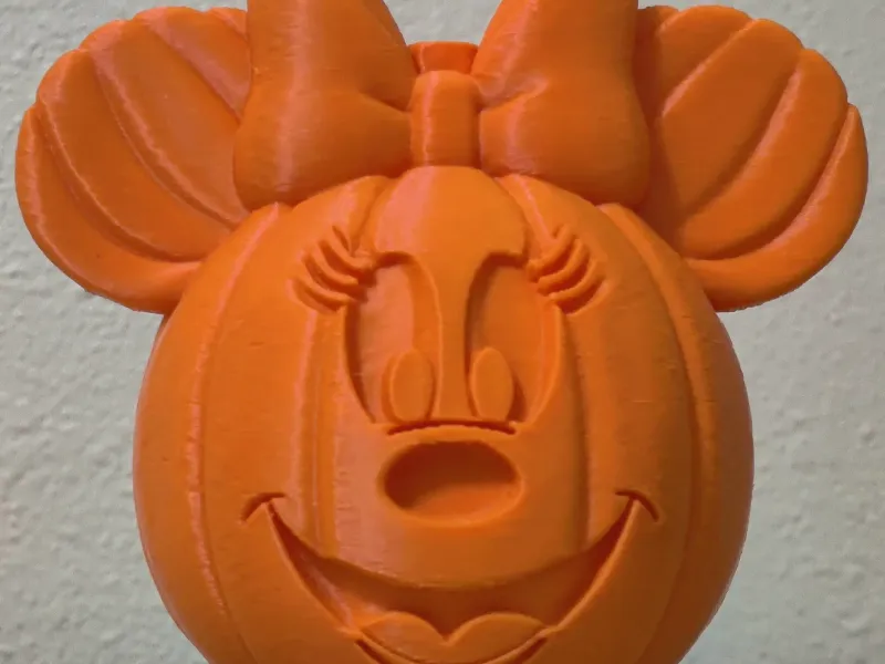 Minnie Pumpkin 3D Model - Cute Halloween Pumpkin - Fan Art