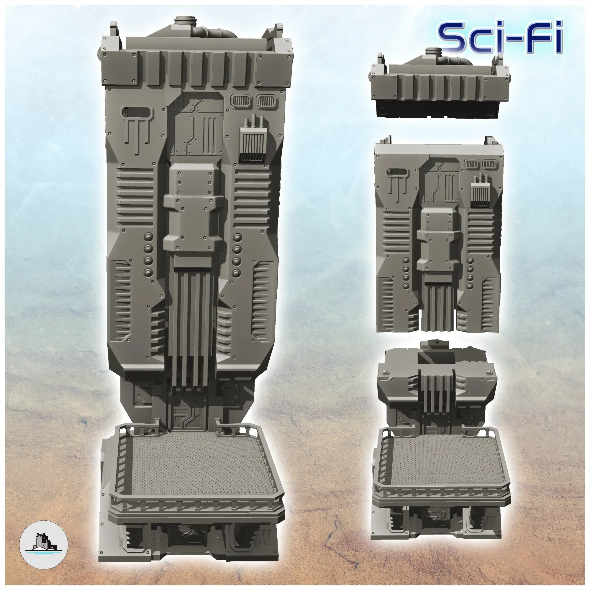 Space control tower - Terrain Scifi Science fiction SF